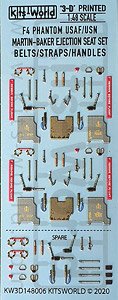 USAF/USN F-4ファントム MB射出シート ディテールアップ (3Dデカール) (デカール)