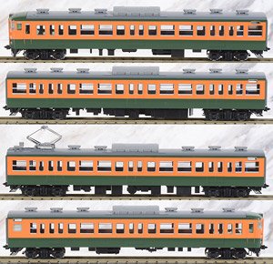 国鉄 115-300系 近郊電車 (湘南色) 増結セットA (増結・4両セット) (鉄道模型)