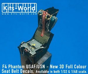 USAF/USN F-4ファントム MB射出シート ディテールアップ 3Dデカール (デカール)