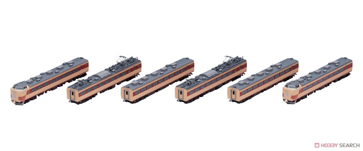国鉄 485-1000系 特急電車 基本セット (基本・6両セット) (鉄道模型) 商品画像10