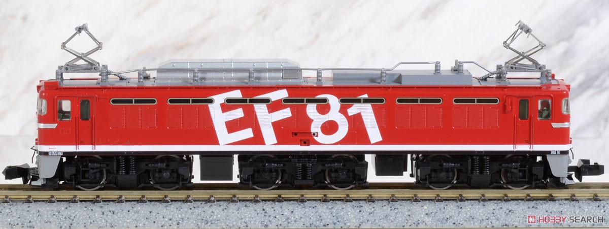 J.R. Electric Locomotive Type EF81 (#95, `Rainbow` Color, H Rubber Gray) (Model Train) 商品画像1