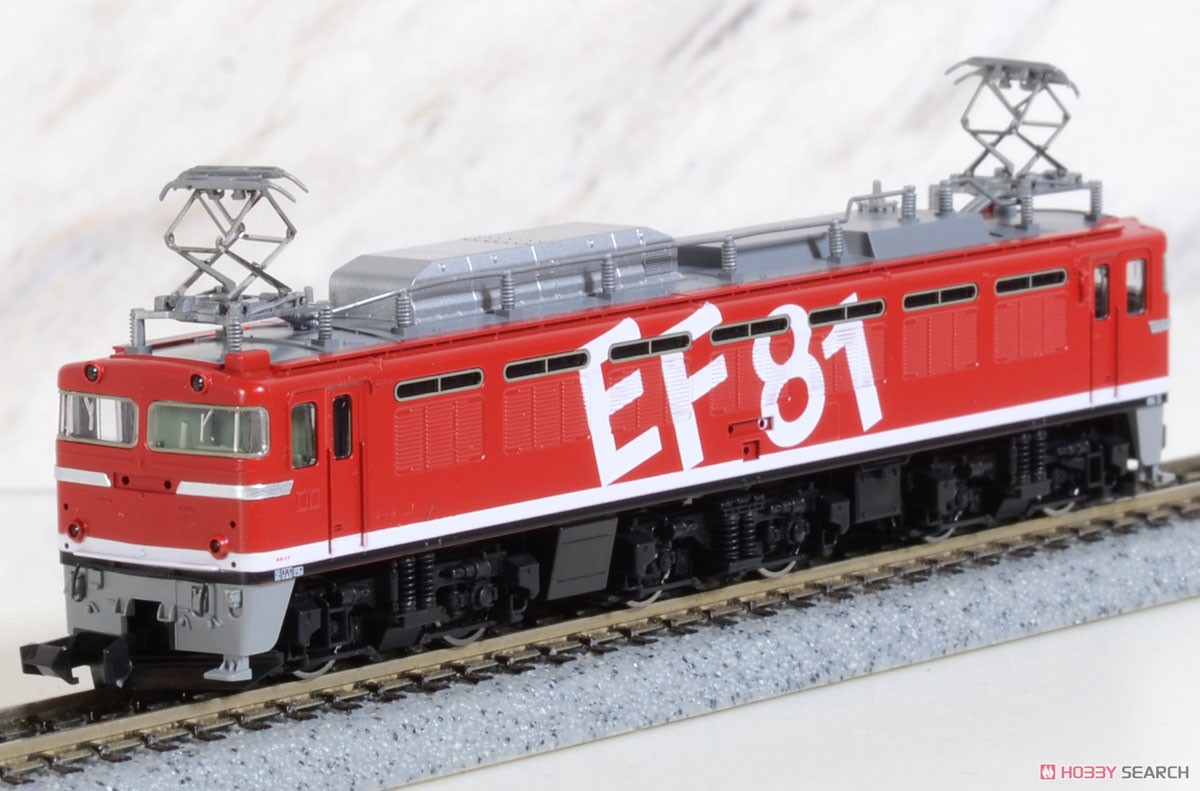J.R. Electric Locomotive Type EF81 (#95, `Rainbow` Color, H Rubber Gray) (Model Train) 商品画像2