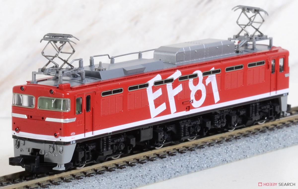 J.R. Electric Locomotive Type EF81 (#95, `Rainbow` Color, H Rubber Gray) (Model Train) 商品画像3