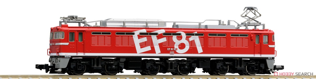 J.R. Electric Locomotive Type EF81 (#95, `Rainbow` Color, H Rubber Gray) (Model Train) 商品画像4