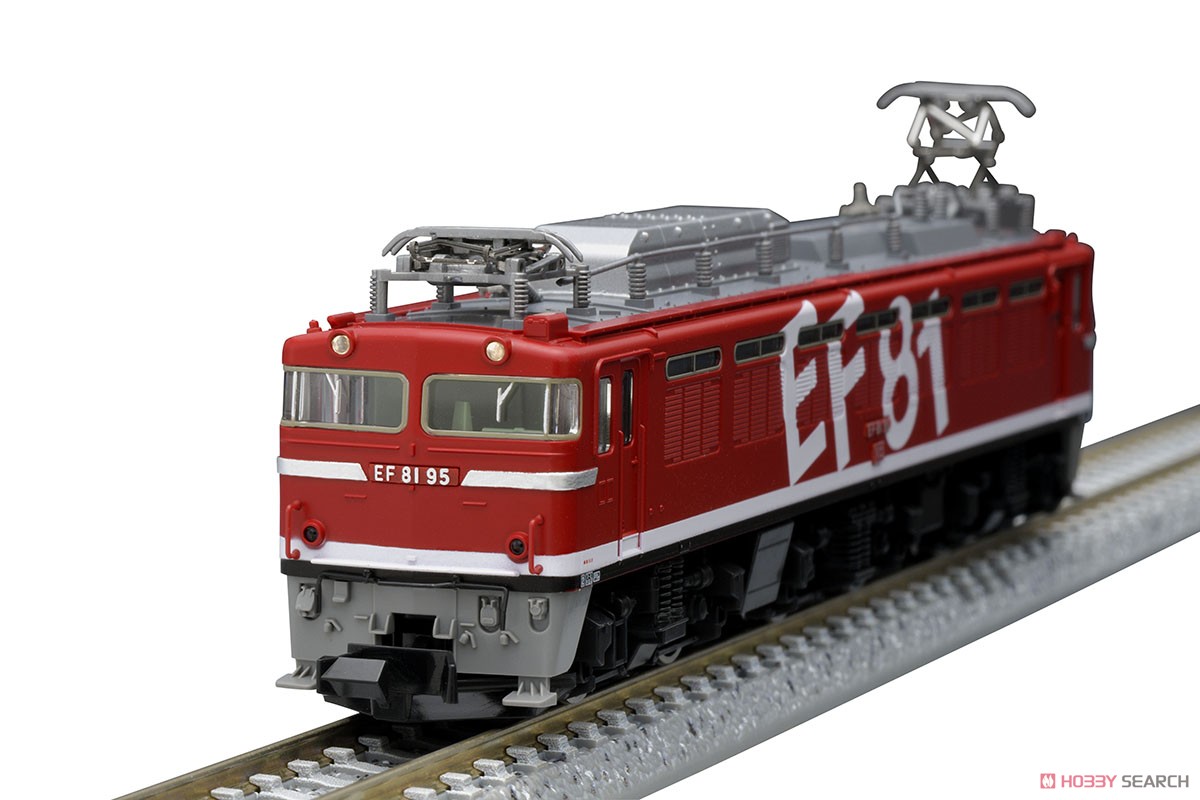 J.R. Electric Locomotive Type EF81 (#95, `Rainbow` Color, H Rubber Gray) (Model Train) 商品画像5