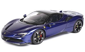 Ferrari SF90 Spider CLOSED ROOF Blu Elettrico Metall/Base in eco-leather (ケース無) (ミニカー)