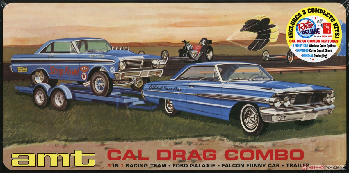 CAL DRAG コンボ フォードギャラクシー & ファルコン & トレーラ (プラモデル) パッケージ1