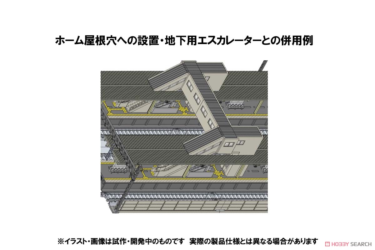 マルチ跨線橋エレベーター付セット [マルチ建物] (組み立てキット) (鉄道模型) その他の画像3