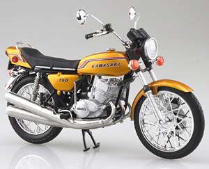 KAWASAKI 750SS MACH IV (ヨーロッパ仕様) キャンディーゴールド (ミニカー)