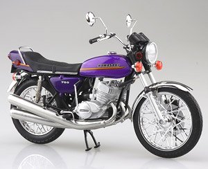 KAWASAKI 750SS MACH IV (ヨーロッパ仕様) キャンディーパープル (ミニカー)