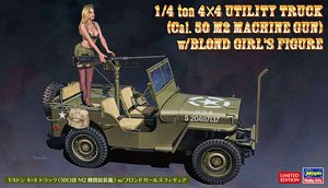 1/4トン 4×4トラック (50口径 M2機関銃装備) w/ブロンドガールズ フィギュア (プラモデル)
