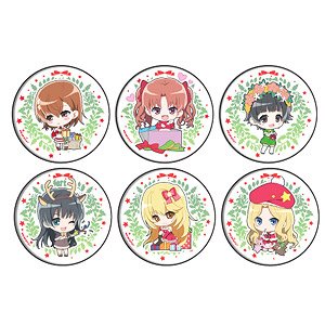 Can Badge [A Certain Scientific Railgun T] 06 Christmas Ver. Box (Mini Chara) (Set of 6) (Anime Toy)