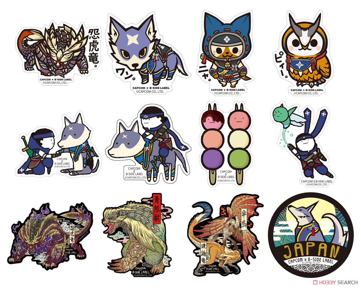 Capcom x B-Side Label Sticker Monster Hunter Magnamalo Japanese Style (Anime Toy) Other picture1