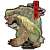 Capcom x B-Side Label Sticker Monster Hunter Arzuros Japanese Style (Anime Toy) Item picture1