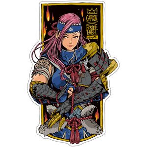 Capcom x B-Side Label Sticker Capcom Girl Hunter (Female) (Anime Toy)