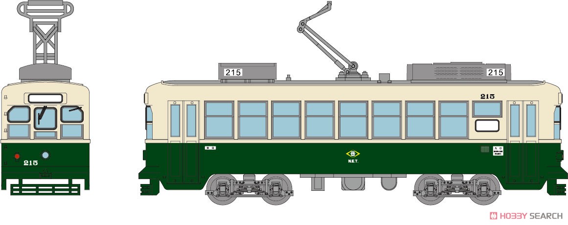 鉄道コレクション 長崎電気軌道 200形 215号 (鉄道模型) その他の画像1