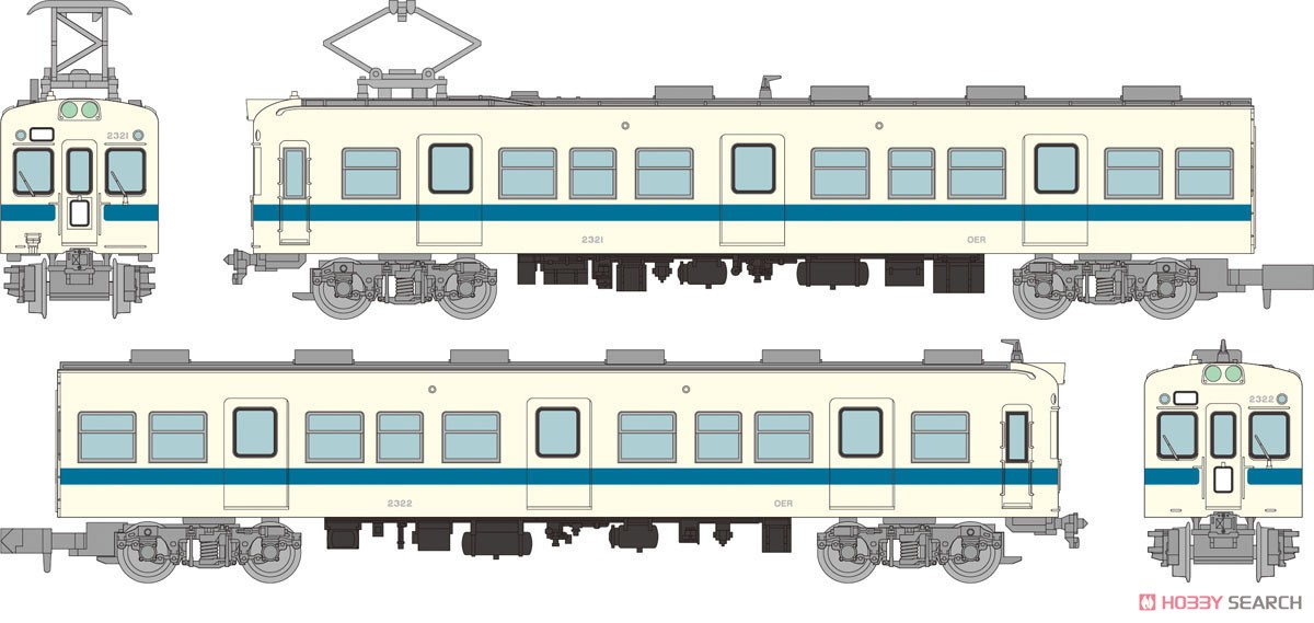 鉄道コレクション 小田急電鉄 2320形 2両セットB (2両セット) (鉄道模型) その他の画像1