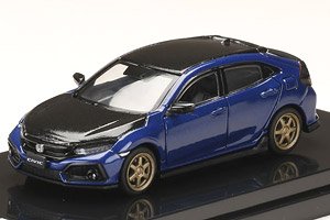 ホンダ シビック ハッチバック (FK7) カーボンボンネット ブリリアントスポーティーブルーメタリック (ミニカー)