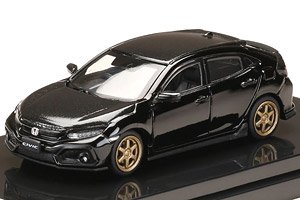 ホンダ シビック ハッチバック (FK7) カーボンボンネット クリスタルブラックパール (ミニカー)