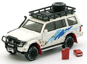 三菱 パジェロ 2nd gen Jungle pack LHD ホワイト (ミニカー)