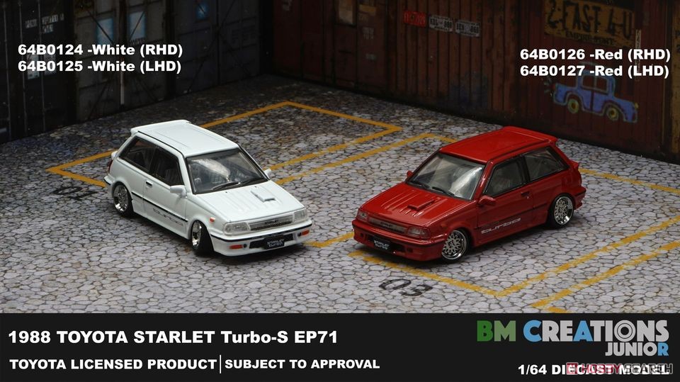 Toyota Starlet Turbo S 1988 EP71 White (RHD) (Diecast Car) Other picture3