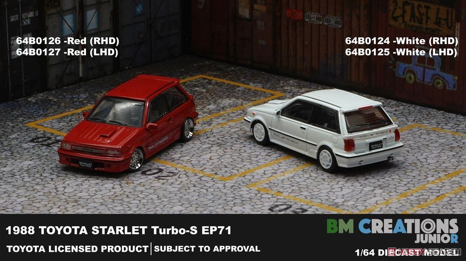 Toyota Starlet Turbo S 1988 EP71 White (RHD) (Diecast Car) Other picture5
