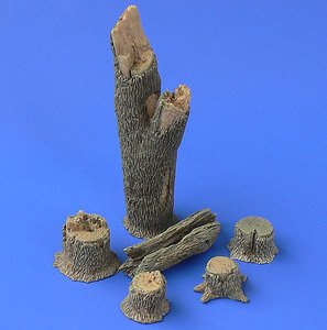 樹の幹と切り株セット (レジン製) (プラモデル)