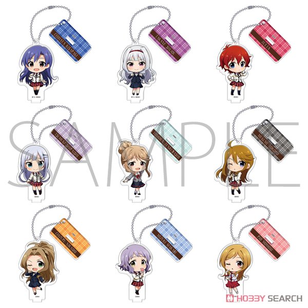 The Idolm@ster Million Live! Acrylic Key Ring Collection w/Stand School Uniform Series Fairy Vol.1 (Set of 9) (Anime Toy) Item picture1