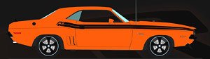 1971 Dodge Challenger R/T Street Fighter - Fireball (ミニカー)