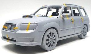 スバル フォレスター STI 2007 ブラック (ミニカー)