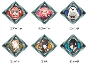 [Spy x Family] Glitter Acrylic Badge Collection Vol.2 (Set of 6) (Anime Toy)