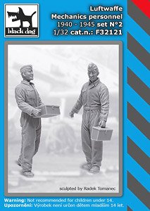 Luftwaffe Mechanic Personnel 1940-1945 Set No.2 (HAUF32119 + F32120) (Plastic model)