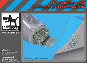 F-104 Radar + Tail (Plastic model)