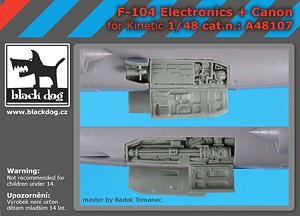 F-104用電子機器 + 機関砲 (プラモデル)