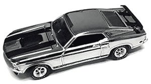 Mustang BOSS 429 1969 Silver Chrome (Diecast Car)