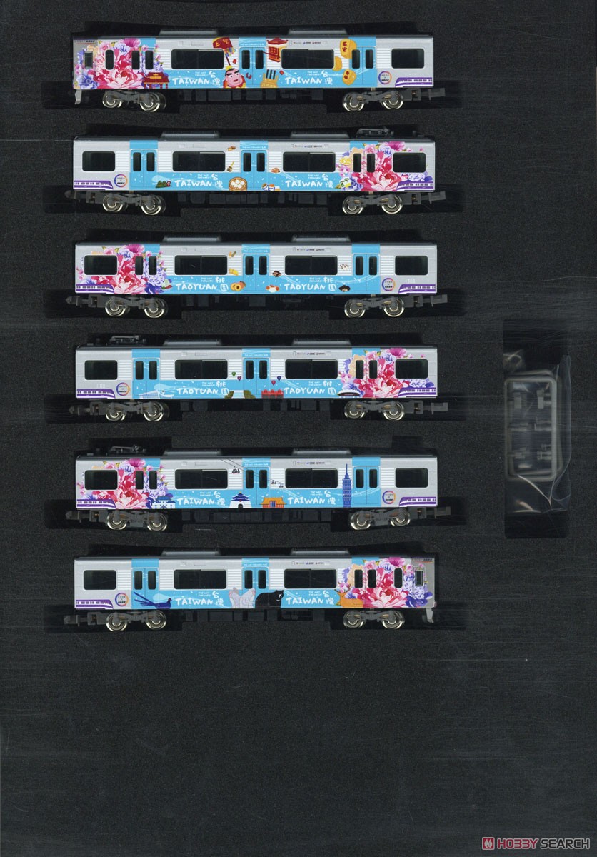 阪神1000系 (阪神電車×桃園メトロ連携記念ラッピング列車) 6両編成セット (動力付き) (6両セット) (塗装済み完成品) (鉄道模型) 商品画像1