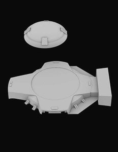 Miranda Class - Navigation Deflector & Sensor (for AMT) (Plastic model)