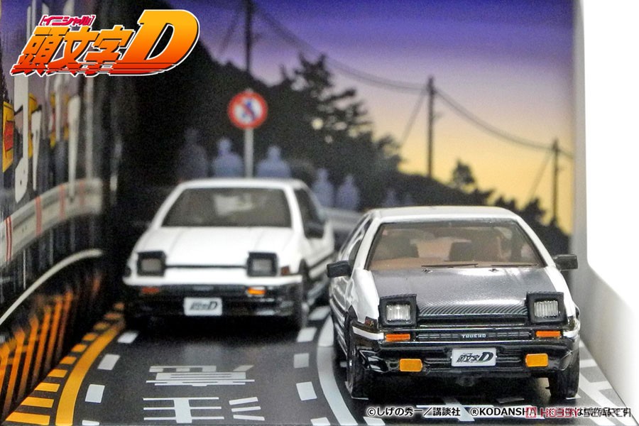 頭文字D セットVol.1 藤原拓海トレノ(AE86) & 乾信司トレノ2ドア(AE86) (ミニカー) その他の画像1