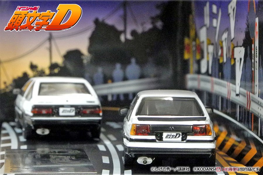 頭文字D セットVol.1 藤原拓海トレノ(AE86) & 乾信司トレノ2ドア(AE86) (ミニカー) その他の画像2