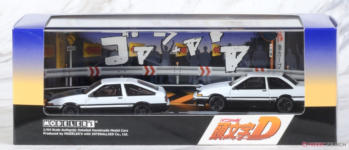 Initial D Set Vol.1 Takumi Fujiwara Trueno(AE86) & Shinji Inui Trueno 2Dr (AE86) (Diecast Car) Package5
