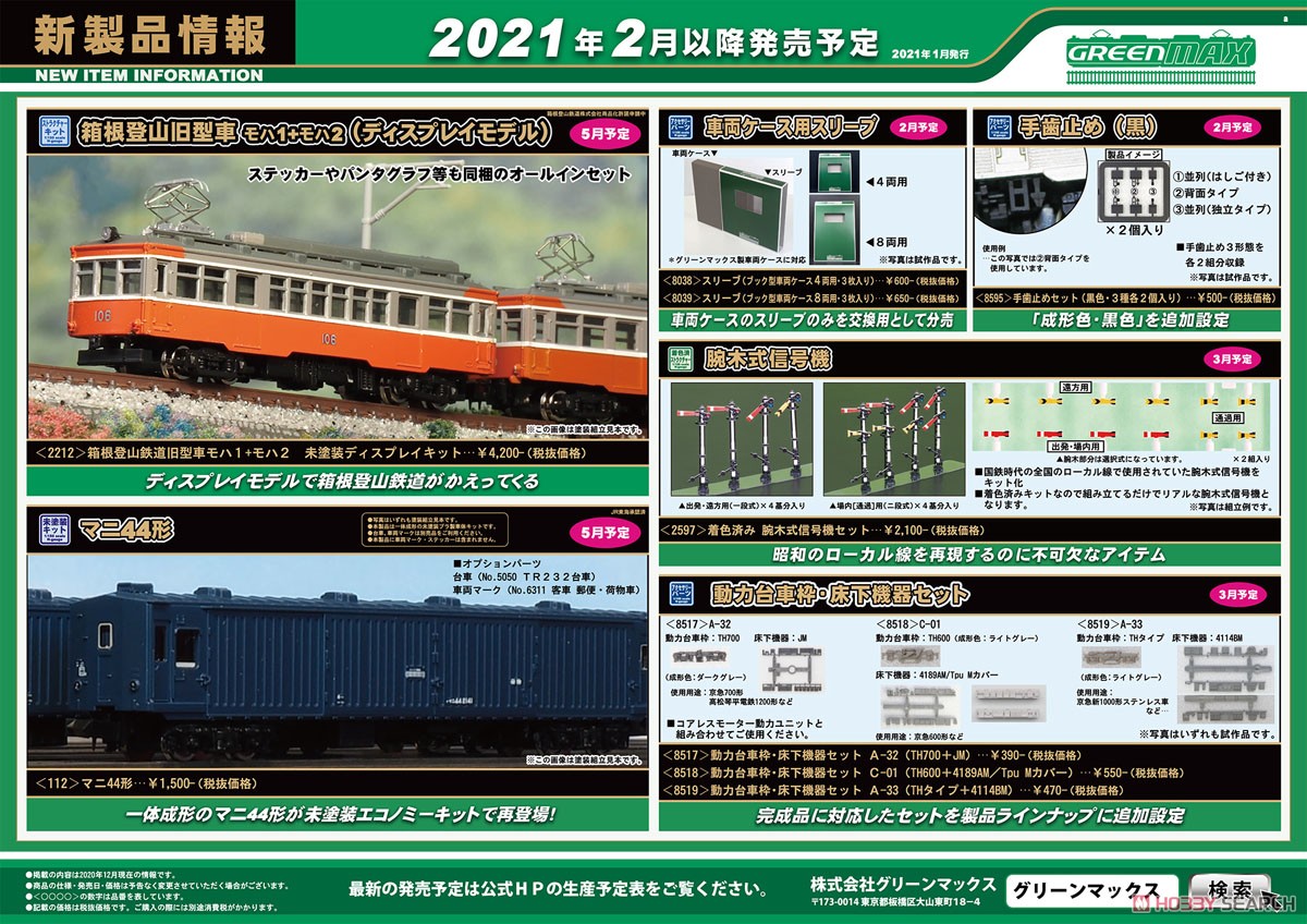 箱根登山鉄道 旧型車 モハ1+モハ2 未塗装ディスプレイキット (組み立てキット) (鉄道模型) その他の画像2