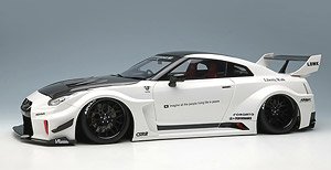 LB-Silhouette Works GT 35GT-RR Pearl White (Diecast Car)