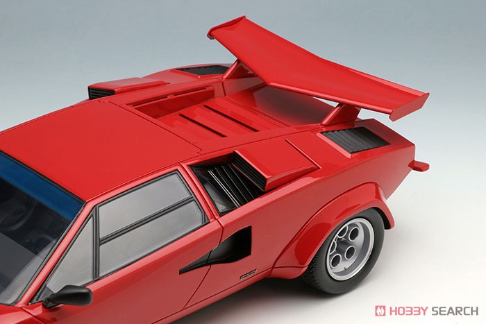 Lamborghini Countach LP400S U.S.Modification 1981 レッド (ブラックインテリア) (ミニカー) 商品画像4