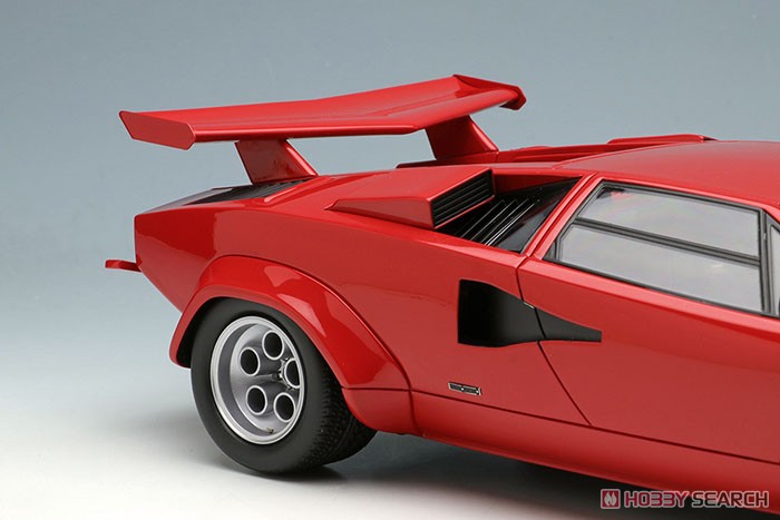 Lamborghini Countach LP400S U.S.Modification 1981 レッド (ブラックインテリア) (ミニカー) 商品画像6