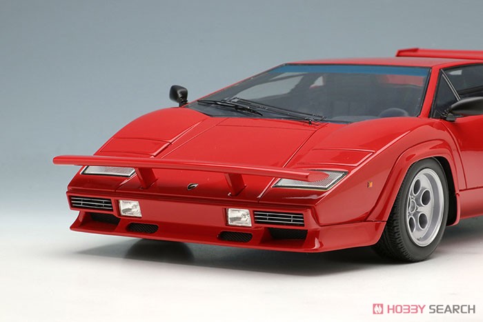 Lamborghini Countach LP400S U.S.Modification 1981 レッド (ブラックインテリア) (ミニカー) 商品画像7