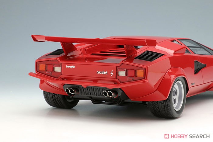 Lamborghini Countach LP400S U.S.Modification 1981 レッド (ブラックインテリア) (ミニカー) 商品画像8