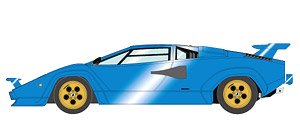 Lamborghini Countach LP400S U.S.Modification 1981 メタリックブルー (タンインテリア) (ミニカー)