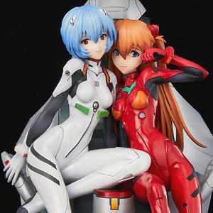 Neon Genesis Evangelion Rei & Asuka -Twinmore Object- (PVC Figure)