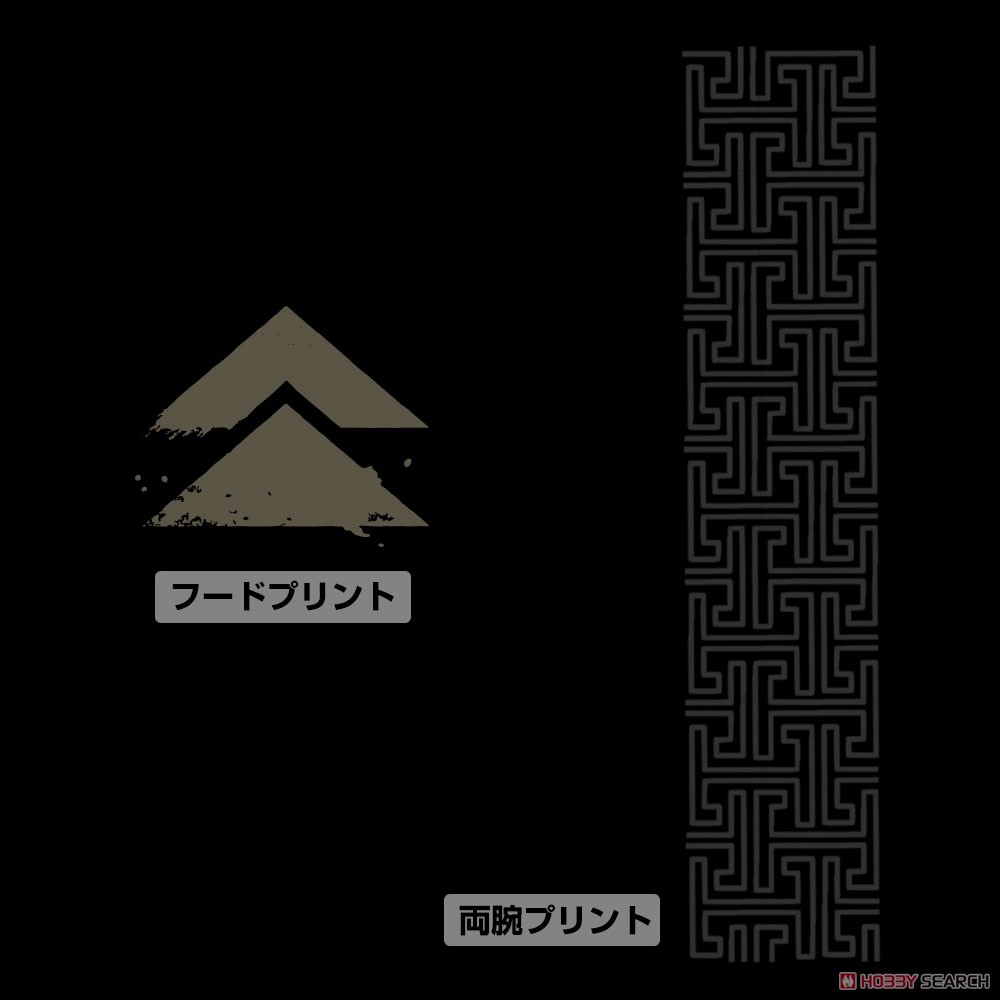 Ghost of Tsushima 家紋 パーカー BLACK S (キャラクターグッズ) 商品画像2