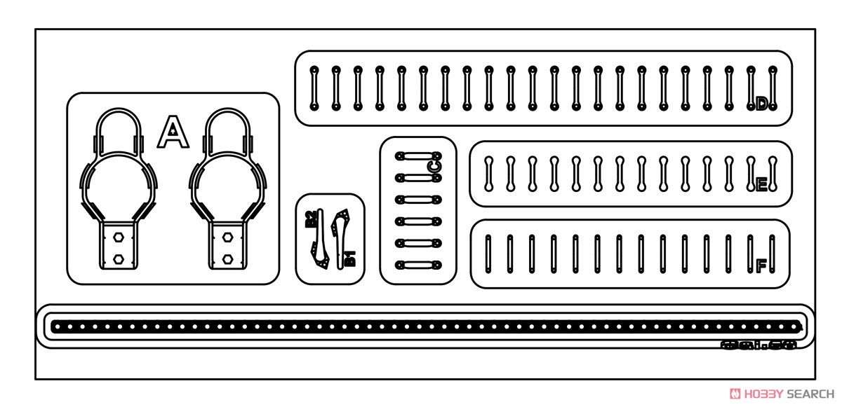 M3/M16 Half-Trank Light Guard & Door Handle & Strap Holder (Plastic model) その他の画像3